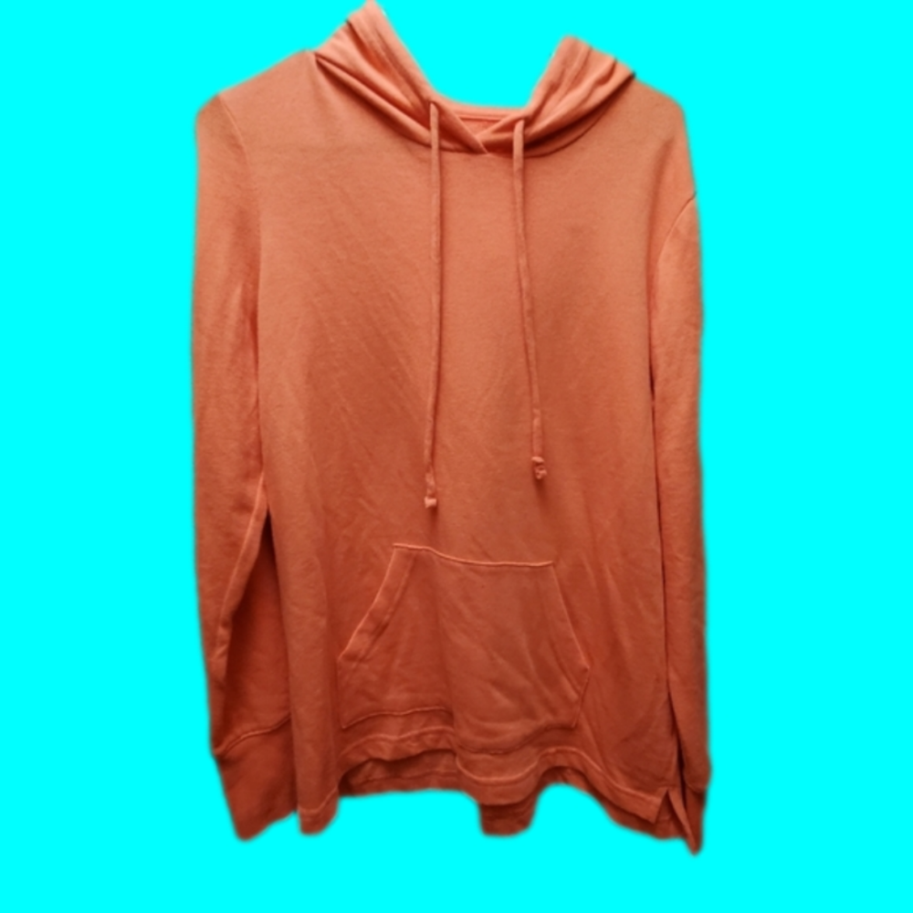 Women's coral/peach tek gear oversized lightweight hoodie